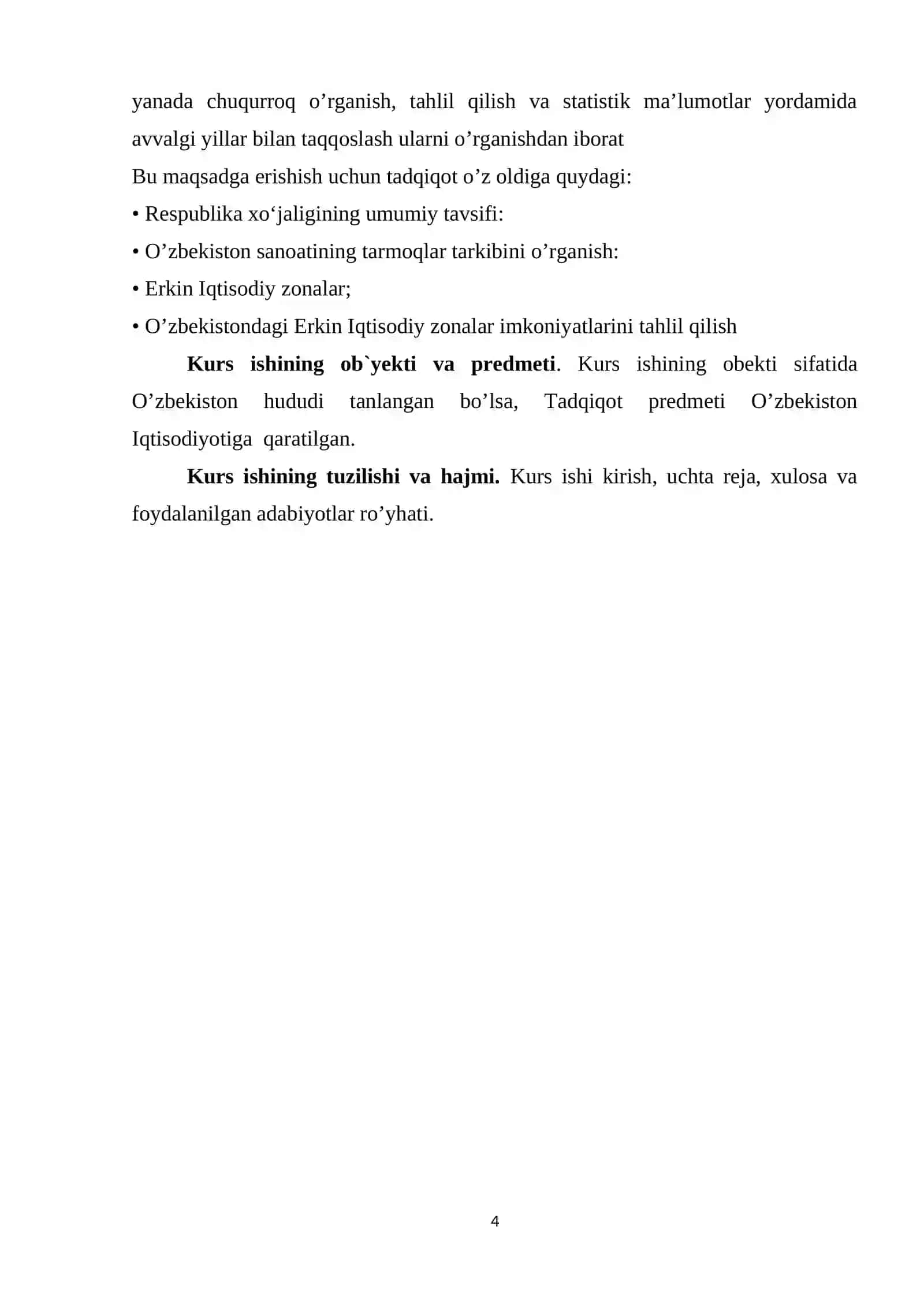 O’zbekiston Iqtisodiyotining umumiy tavsifi 4