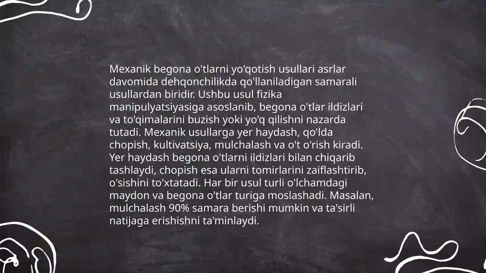 Oʻsimlik qator oralaridagi begona oʻtlarni yoʻqotishda mexanikaviy va kimyoviy usullarni birgalikda qoʻllash 4