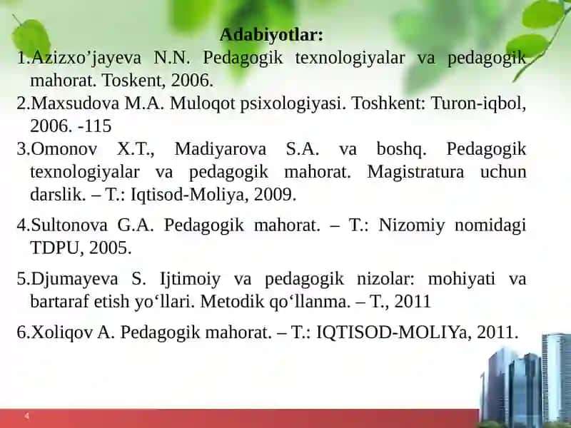O‘qituvchi mehnatini ilmiy tashkil etish muammosi 4