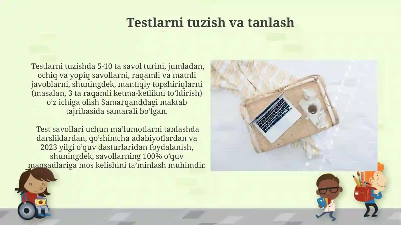 Nazorat ishlarini toʼgʼri tashkil etishda oʼqituvchining oʼrni 4