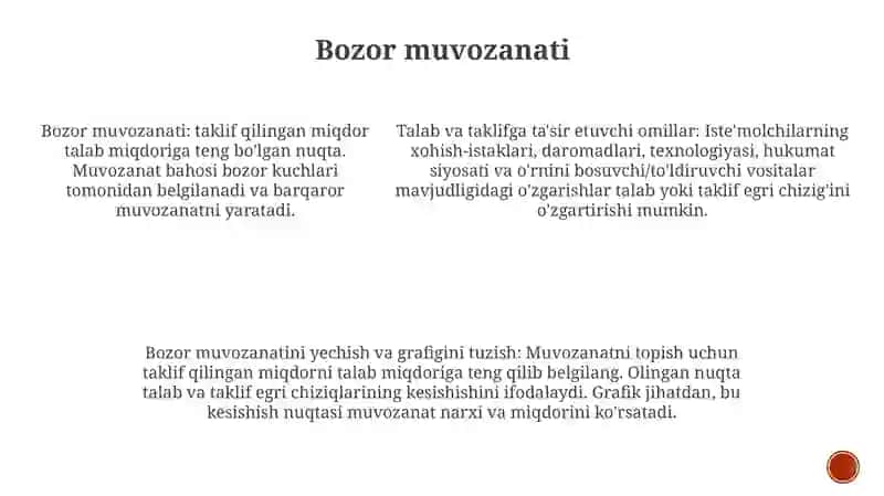 Bozor Muvozanatiga Doir Masalalar Yechimini Topish Va Grafiklarda Tasvirlash 4