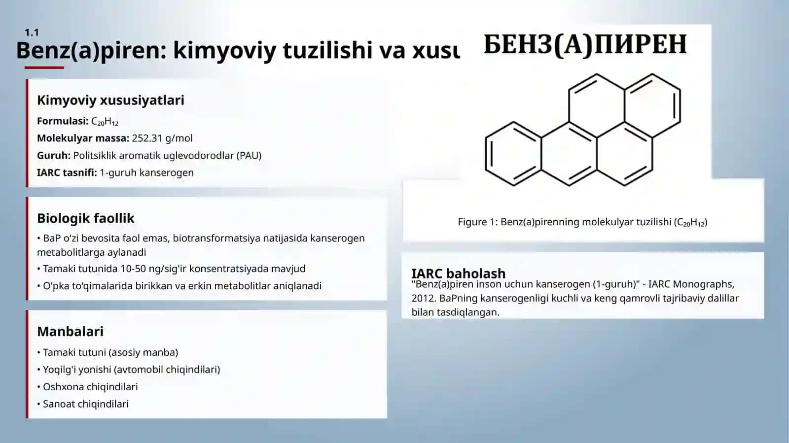 Tamakidagi benz(a)piren, o'pka neoplastik jarayonlari, o'sma hujayralarining kimyoviy dori vositalariga multirezistentligi va sitoxrom P450 oqsil polimorfozmi 4