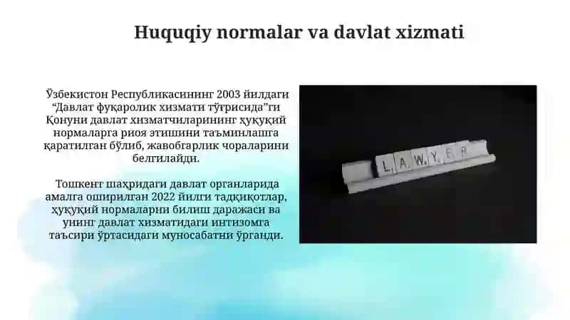 Davlat boshqaruvida qonuniylik va intizom tushunchasi 4