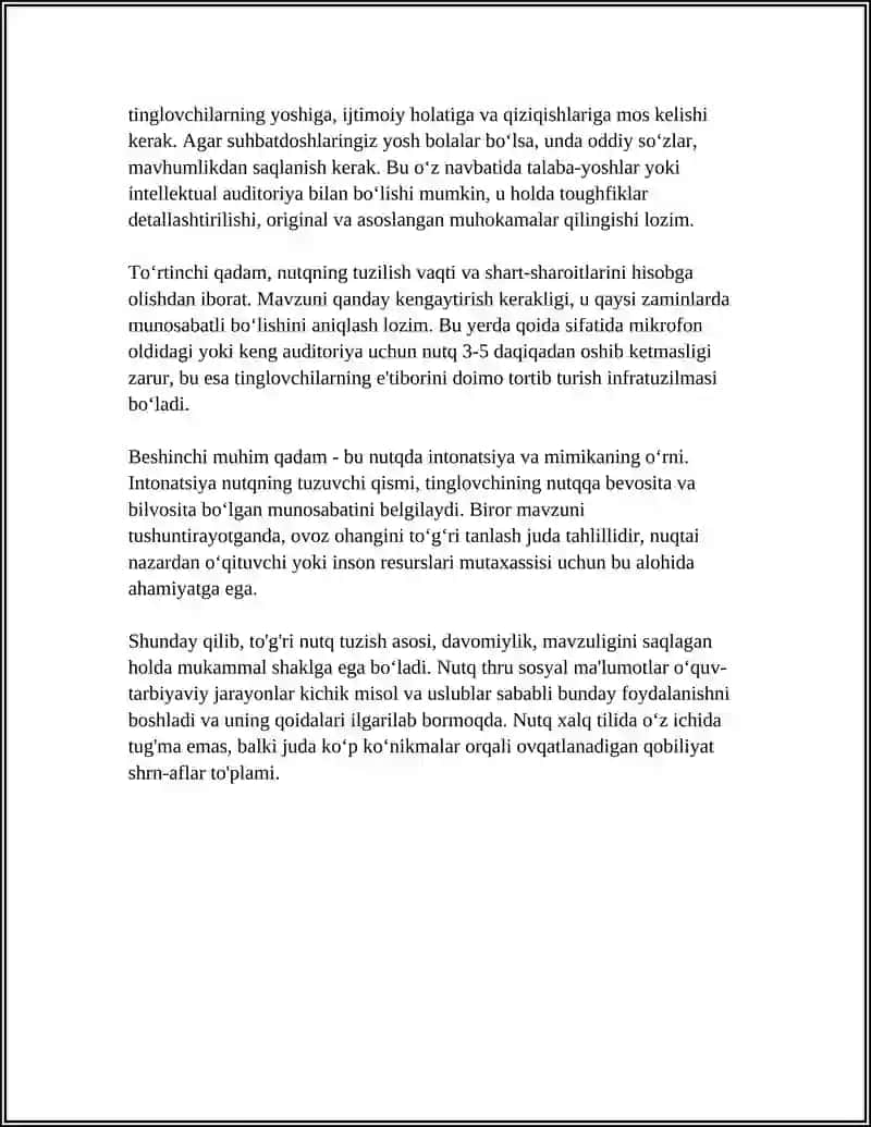MULOQOTDA TOGRI NUTQ SOZLASH 4