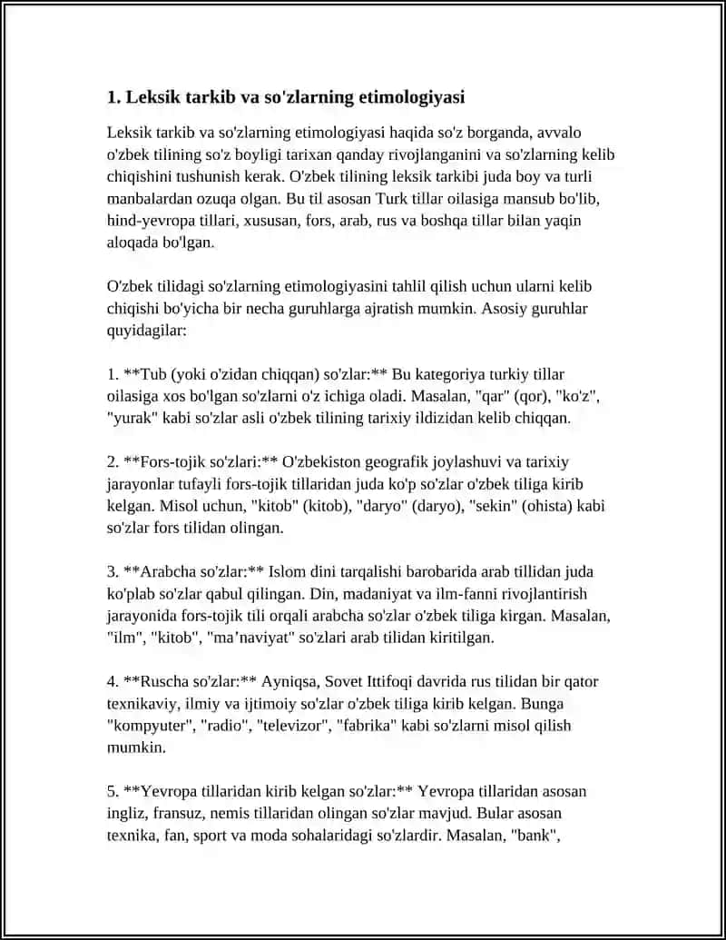 LUGʻAT TARKIBININGSHAKL VA MAʼNO MUNOSABATILARI JIHATDAN TAVSIFLANISHI 4