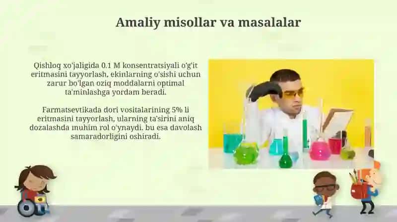 Eruvchanlik va eritmalar konsentratsiyasi va undagi hisoblashlar 4