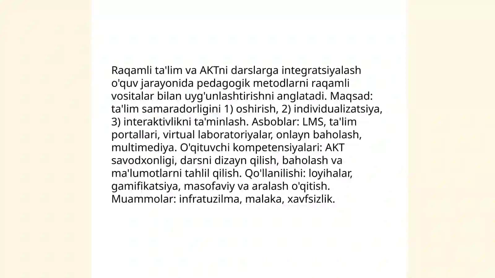 O'qituvchining innovatsion faoliyati 4