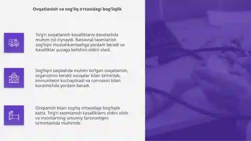 Kasallikni davolashda to’g’ri ovqatlanishning o’rni 4