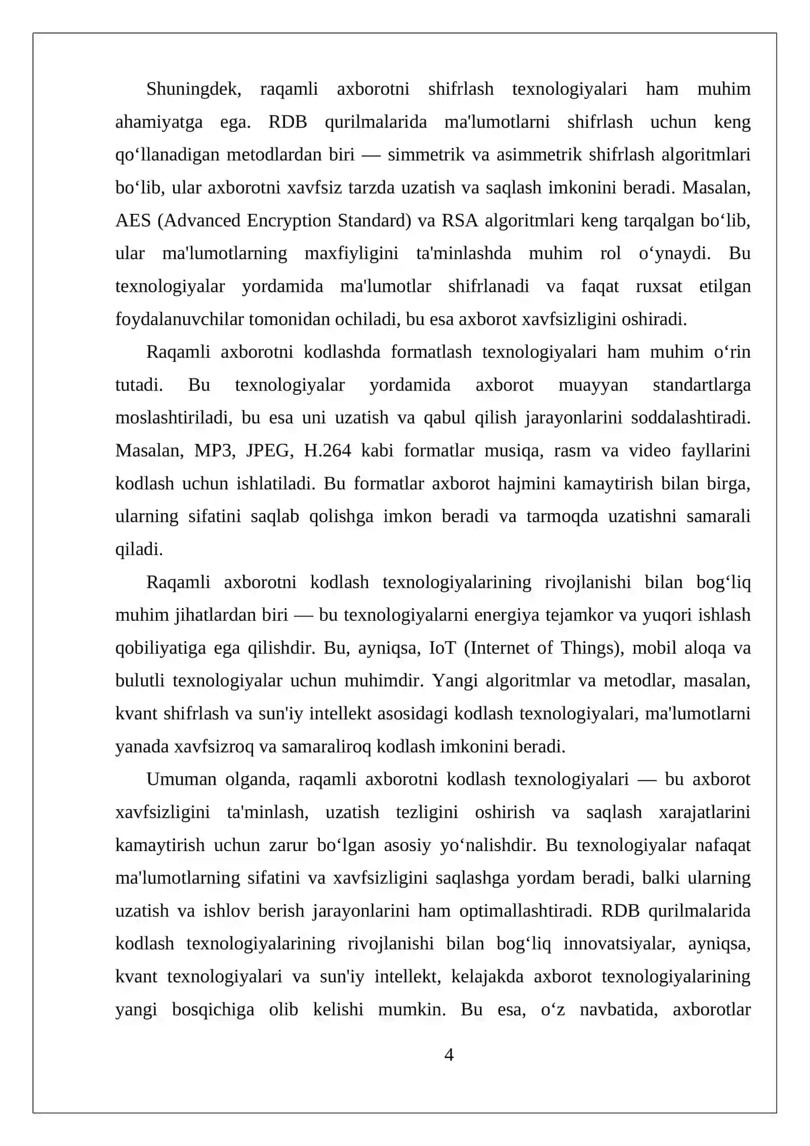 Raqamli Dasturiy Qurilmalar (RDB) texnologiyalari 4
