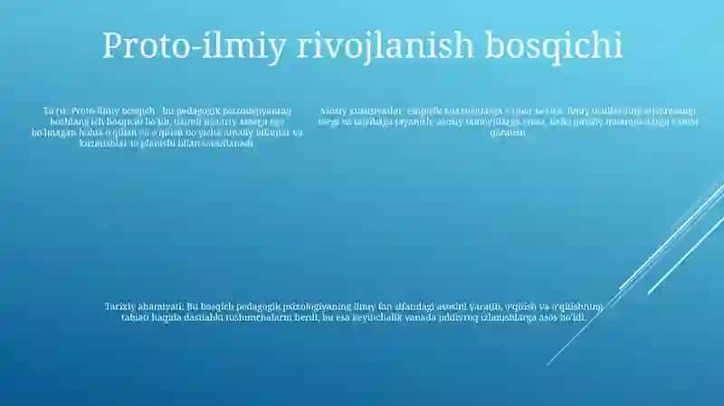 Pedagogika Psixologiya Faninig Rivojlanish Bosqichlari 4
