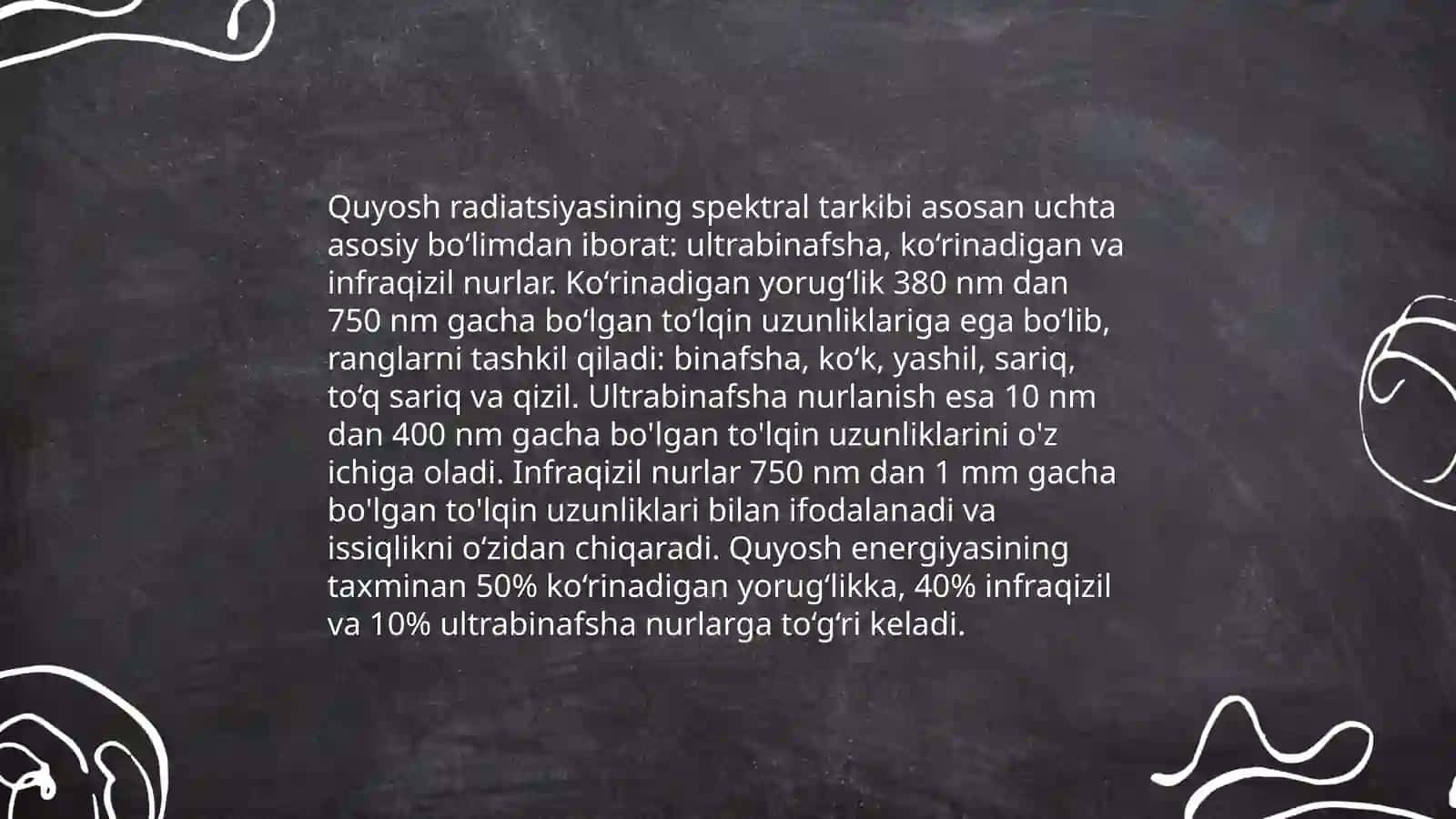 Quyosh radiyatsiyasi turlari va ularni oʻlchovchi asbob-uskunalar 4