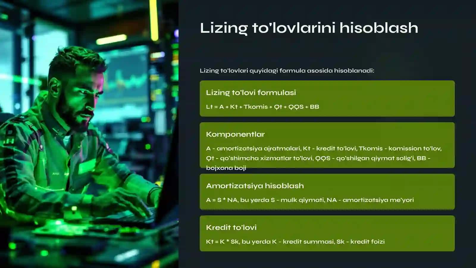Investitsiyalarni moliyalashtirish: Lizing mexanizmi 4
