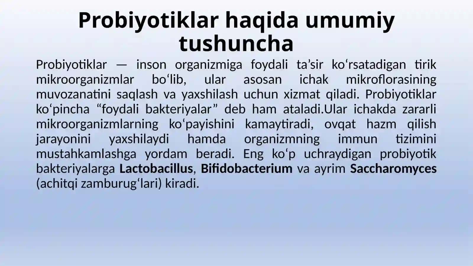 PROBIOTIK VA PREBIOTIKLAR 4