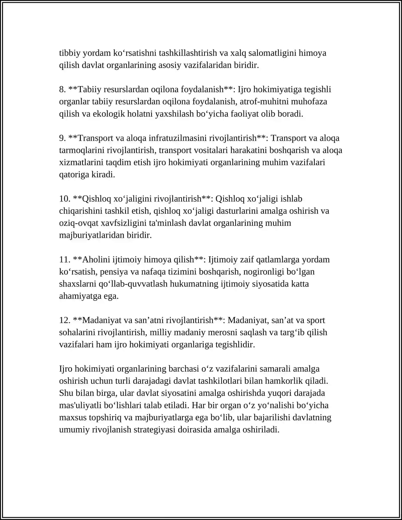 FUQARO MUHOFAZASI TO‘RISIDA"GI QONUN BANDLARINI O‘RGANISH 4