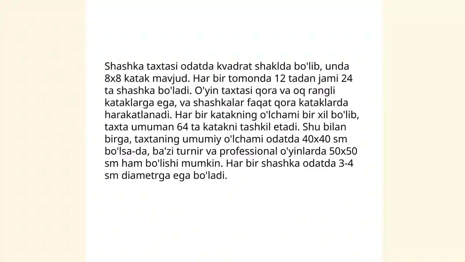 Shashka taxtasi yasash 4