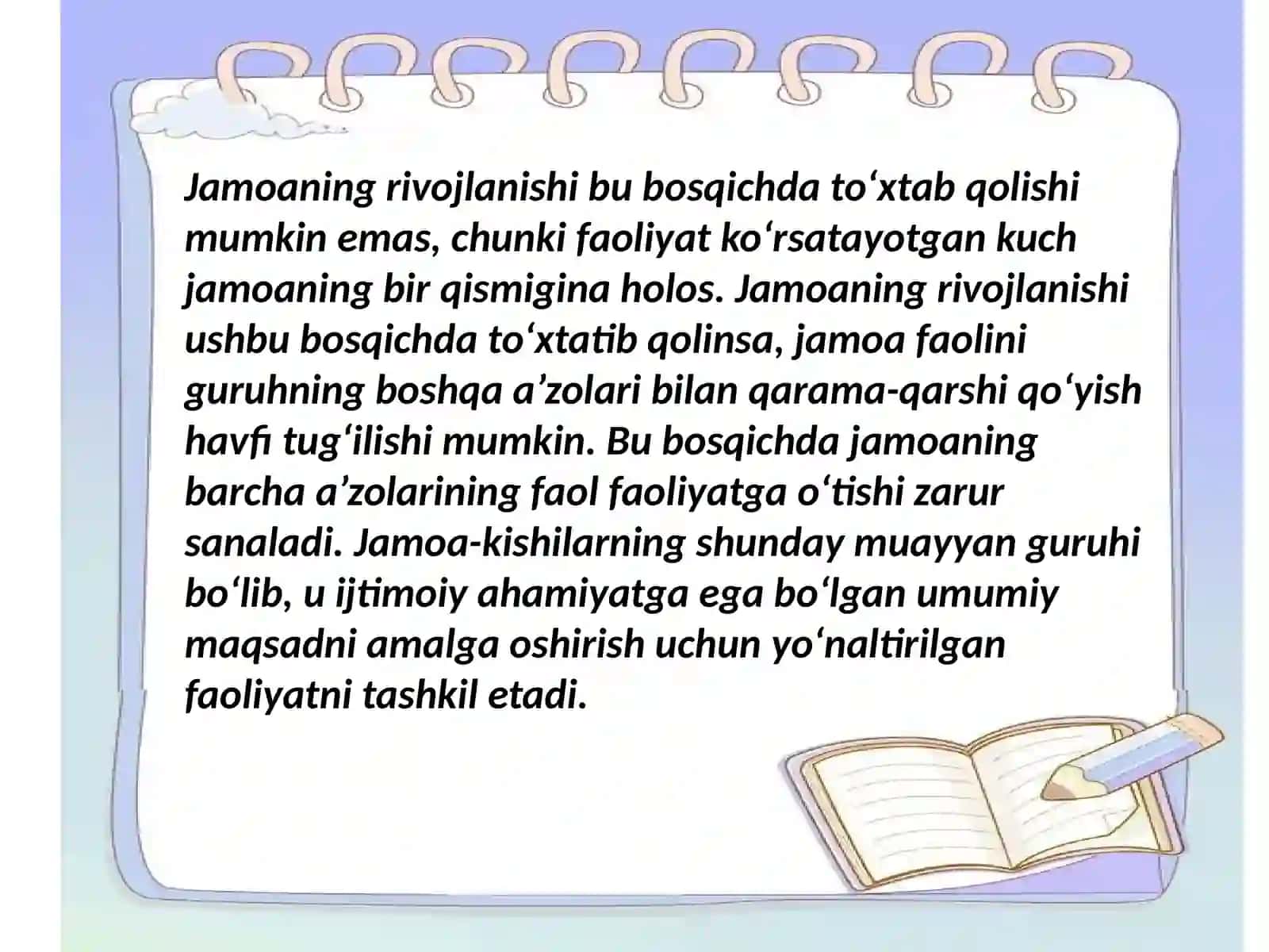 Bolalar tarbiya jamoasi va yagona pedagogik jarayonning asosiy shakli 4