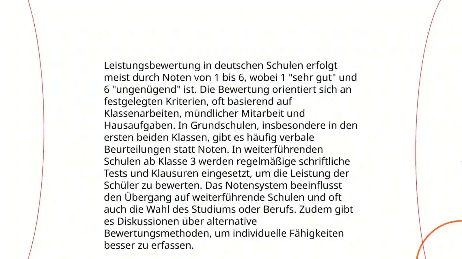 Schule, Zeugnisse und Noten 4