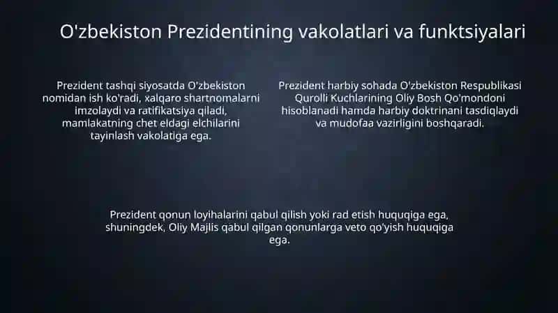 O'zbekistonda Prezidentlik Institutlarining Vujudga Kelishi va Rivojlanishi 4