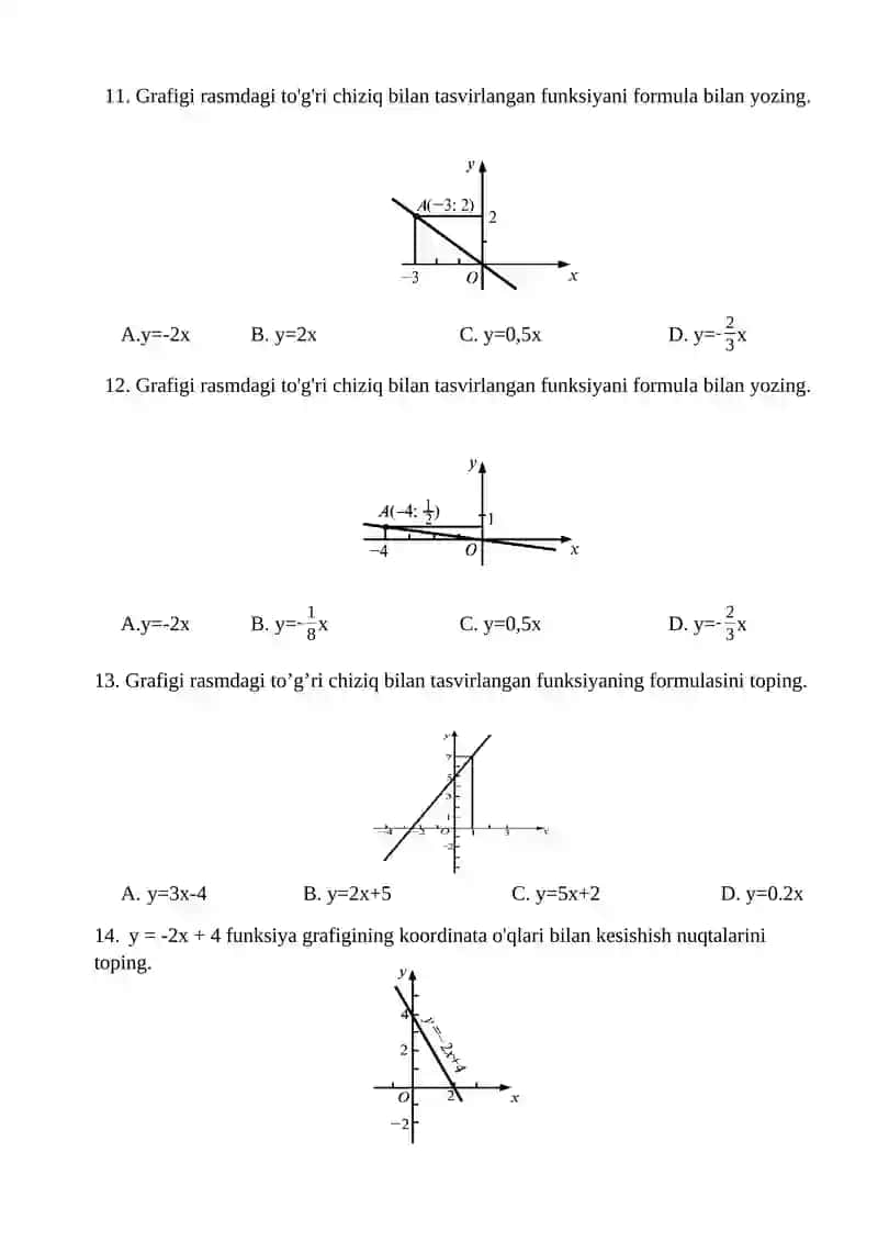 8-sinf matematika (PISSA test) 4