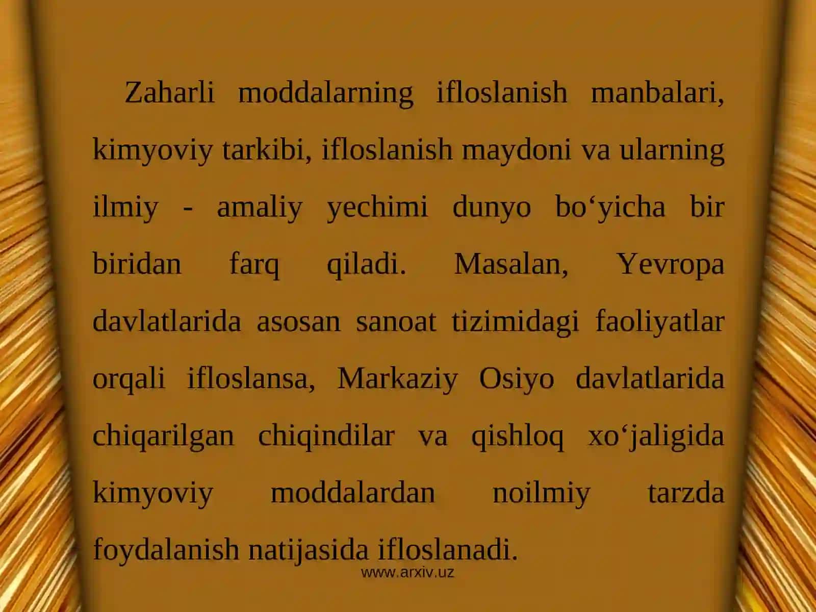 Tuproqlarning zaharli moddalari va texnogen chiqindilar bilan ifloslanishi 4