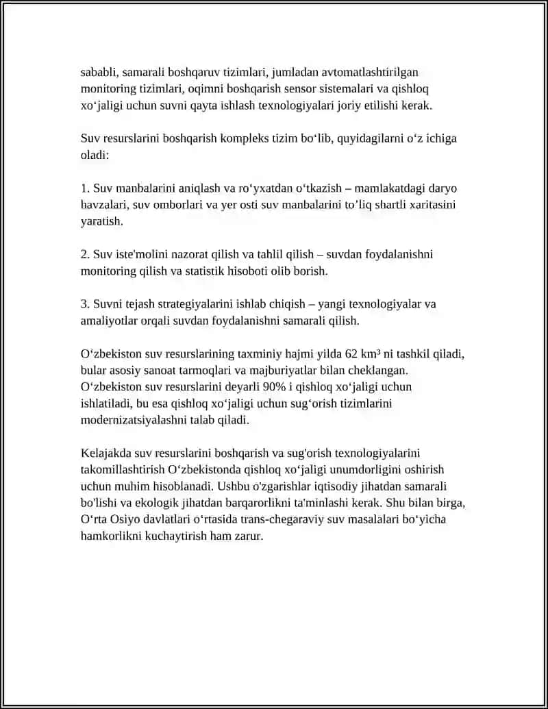 Suv resurslarini boshqarish 4