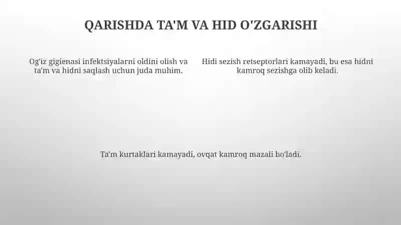 Sensor tizimining yosh oid fiziologiyasi va gigiyenasi 4