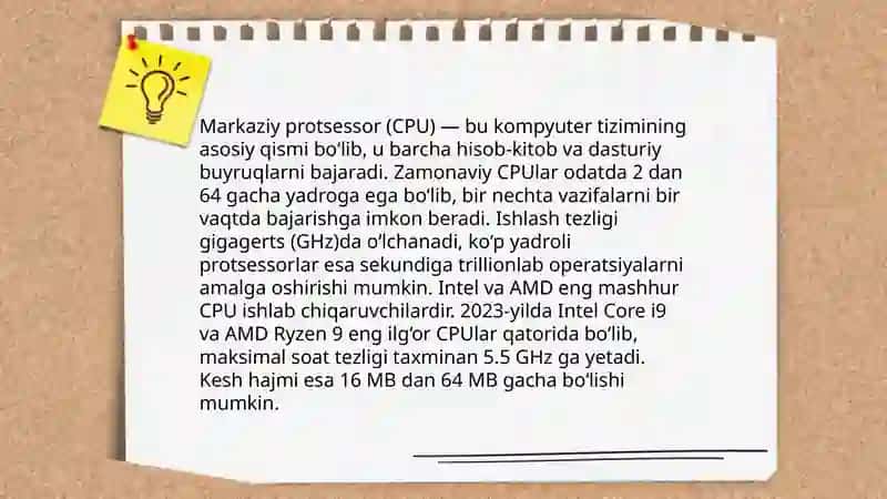 Kompyuterning asosiy va qoʻshimcha qurilmalari 4