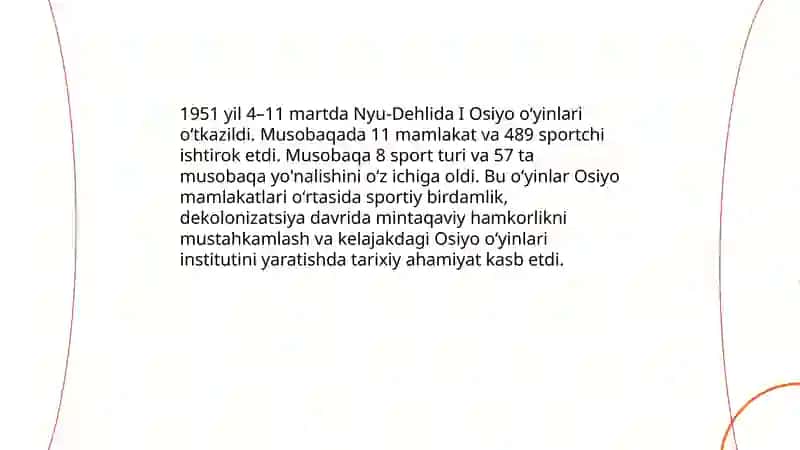 Osiyo oʻyinlari tarixi 4