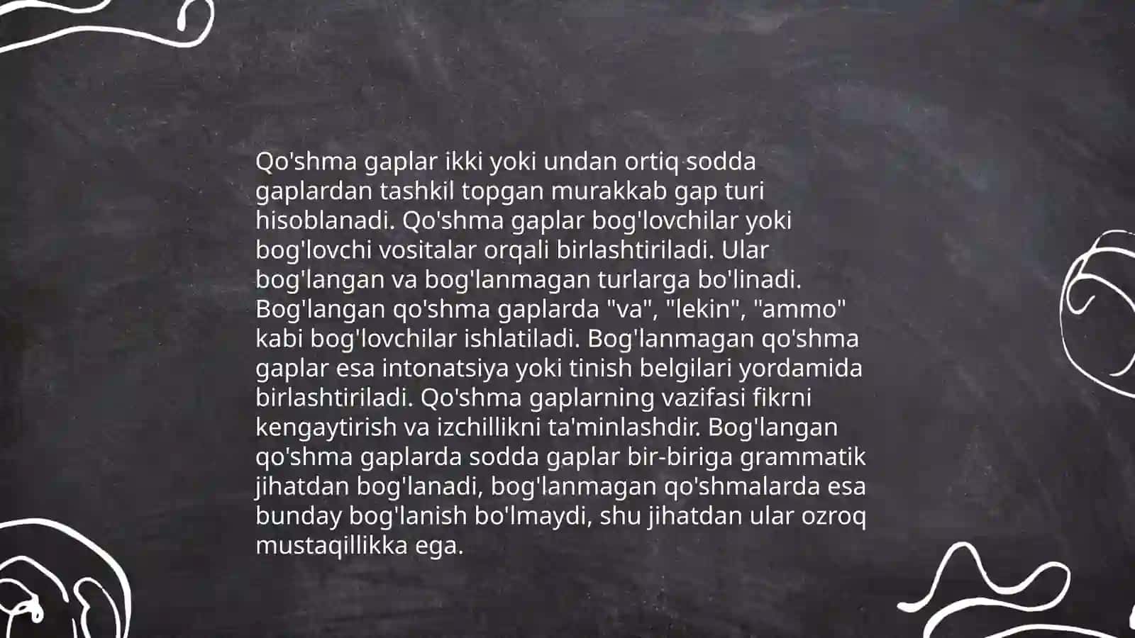 Qo'shma gaplar 4
