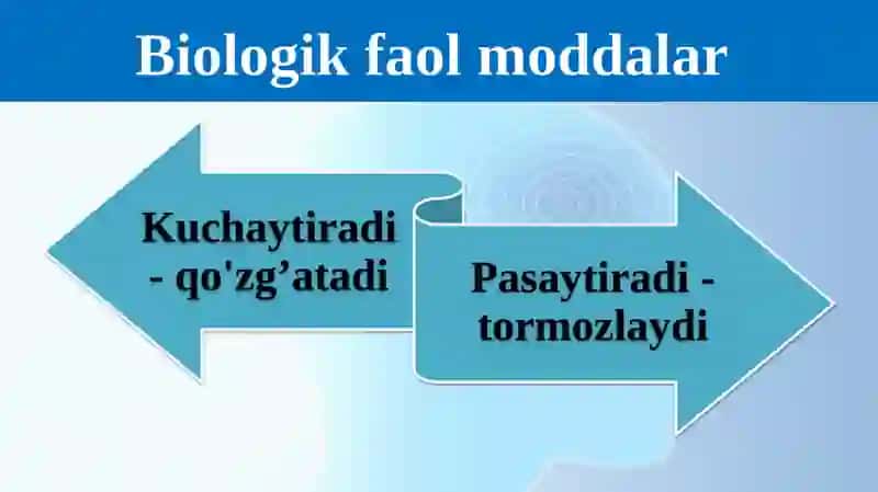 Organizm funktsiyasining gumoral va nerv boshqarilishi 4