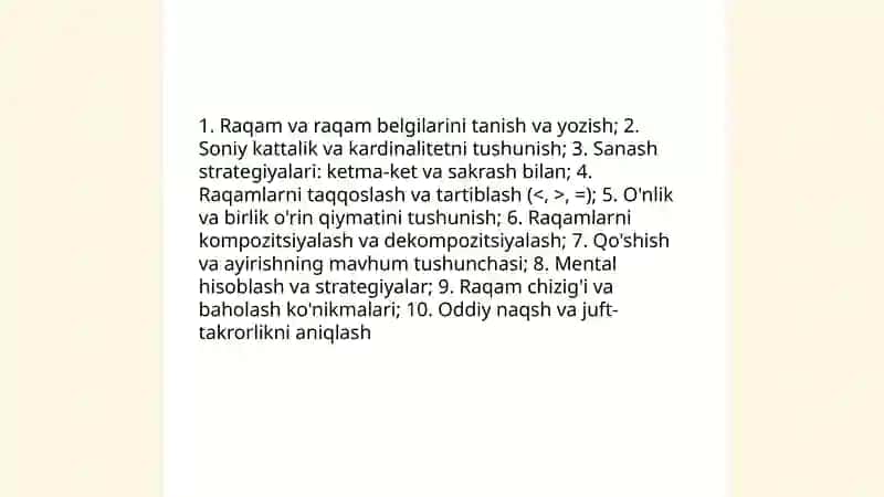 EGMA xalqaro baholash dasturi 4