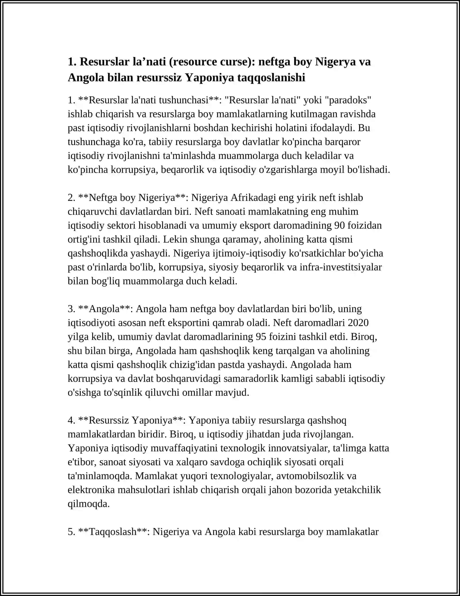 TABIIY BOYLIKLAR: NEGA BAʼZILARI RIVOJLANIB, BAʼZILARI QASHSHOQLIKKA BOTMOQDA? 4