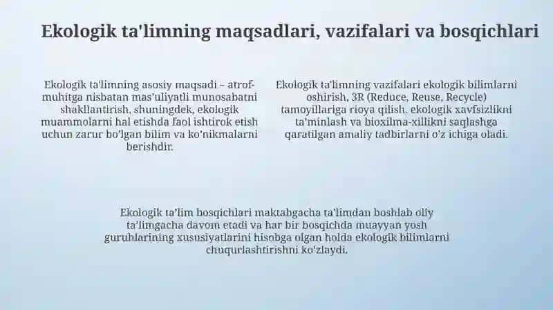 Ekologik ta'lim 4