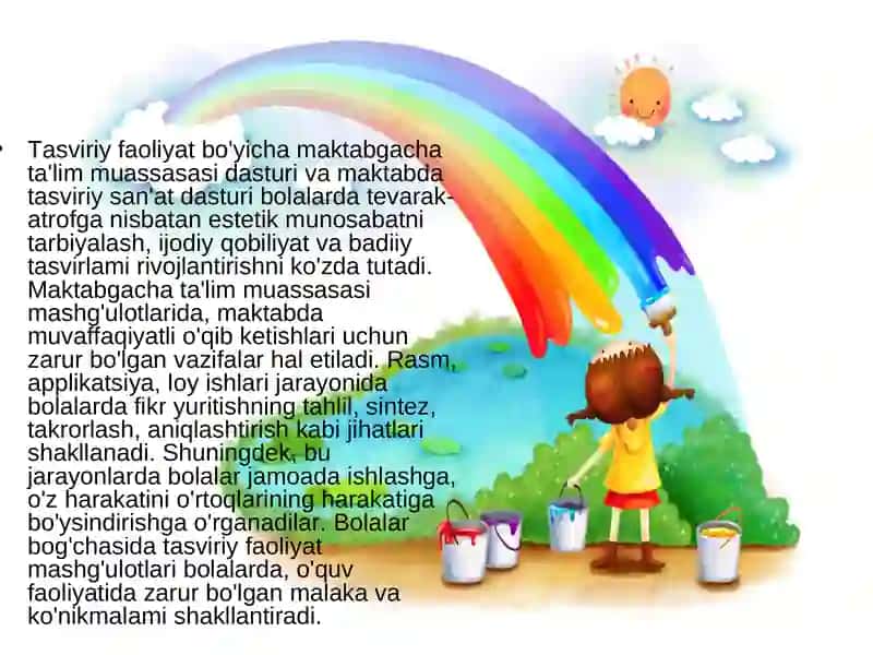 Tasviriy faoliyat mashg'ulotlari 4