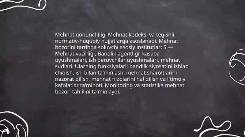 O’zbekiston Respublikasida mehnat bozorining shakillanishi va ishsizlikning o’ziga xos xususiyatlari 4