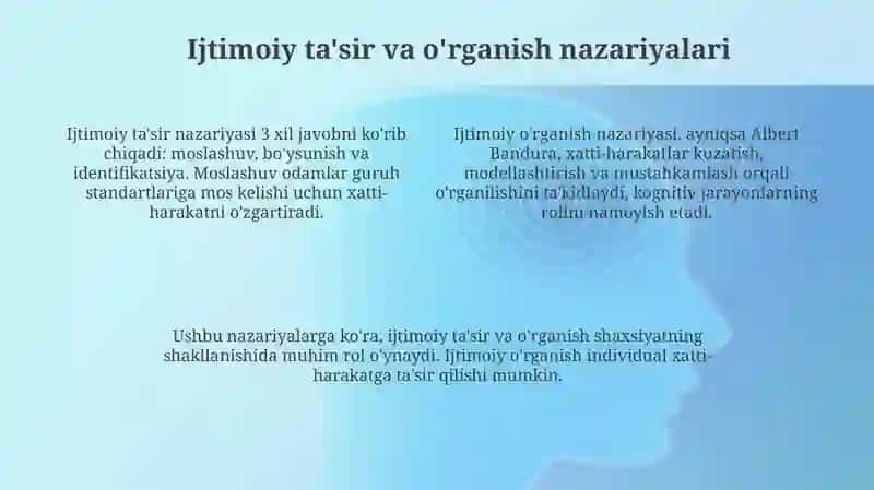 Shaxs sotsiologiyasini oʻrganishdagi nazariyalar 4