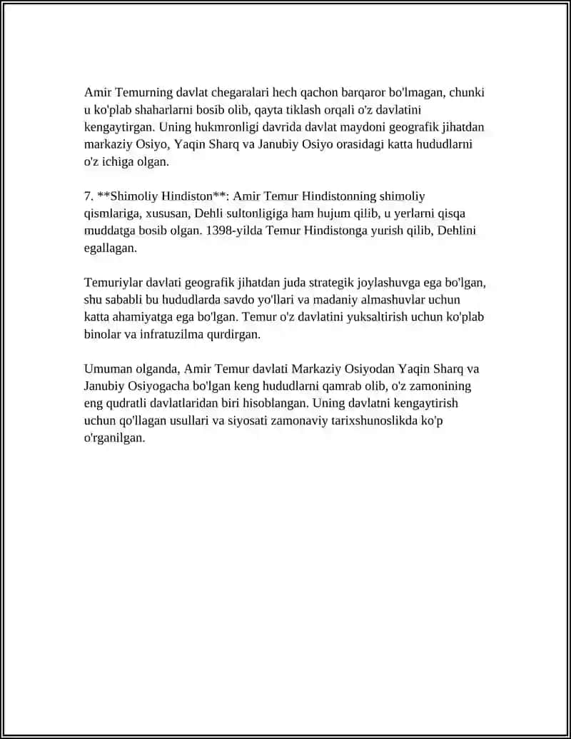 AMIR TEMUR VA TEMURIYLAR DAVLATI TARIXIY GEOGRAFIYASI 4