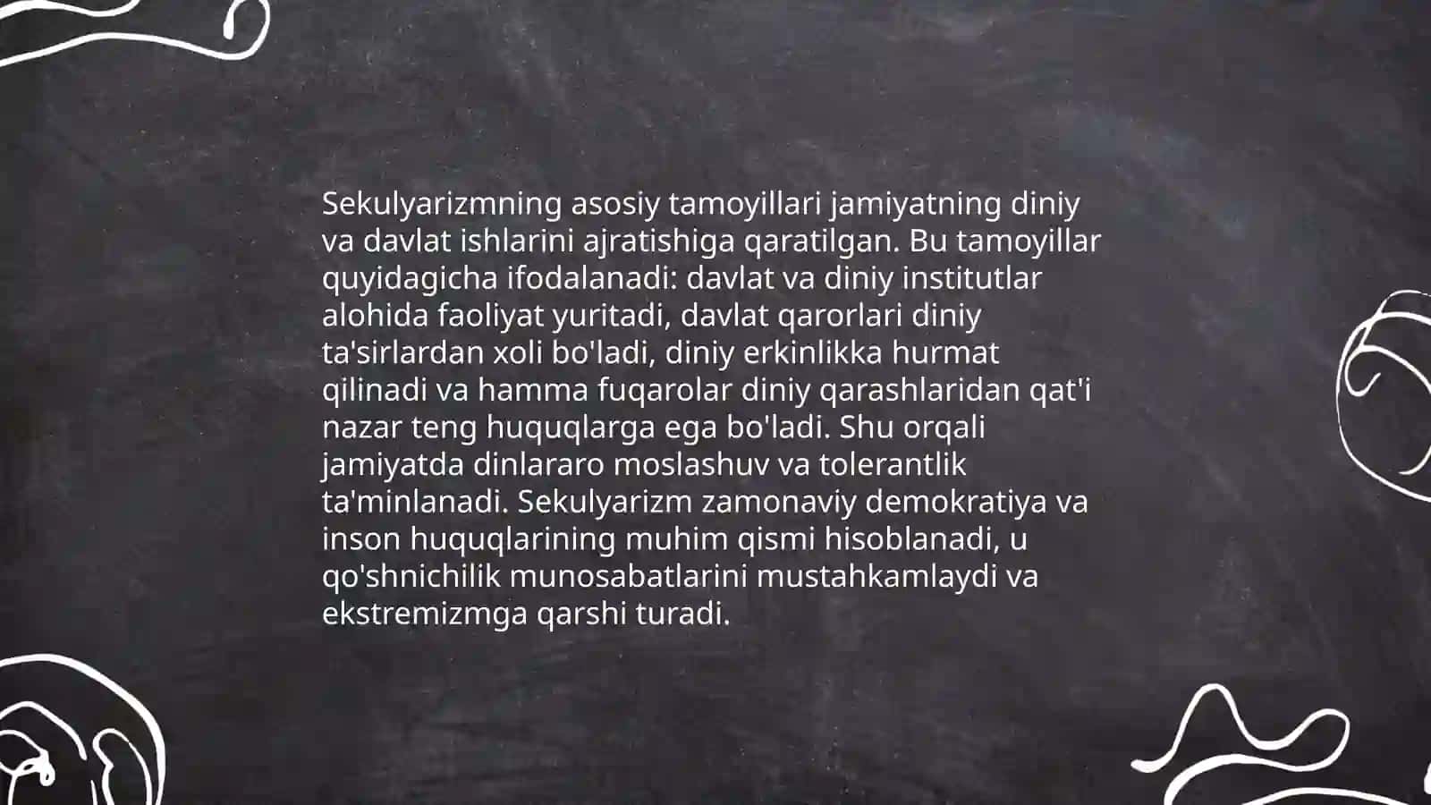 Sekulyarizm va uning jamiyatdagi roʻli 4
