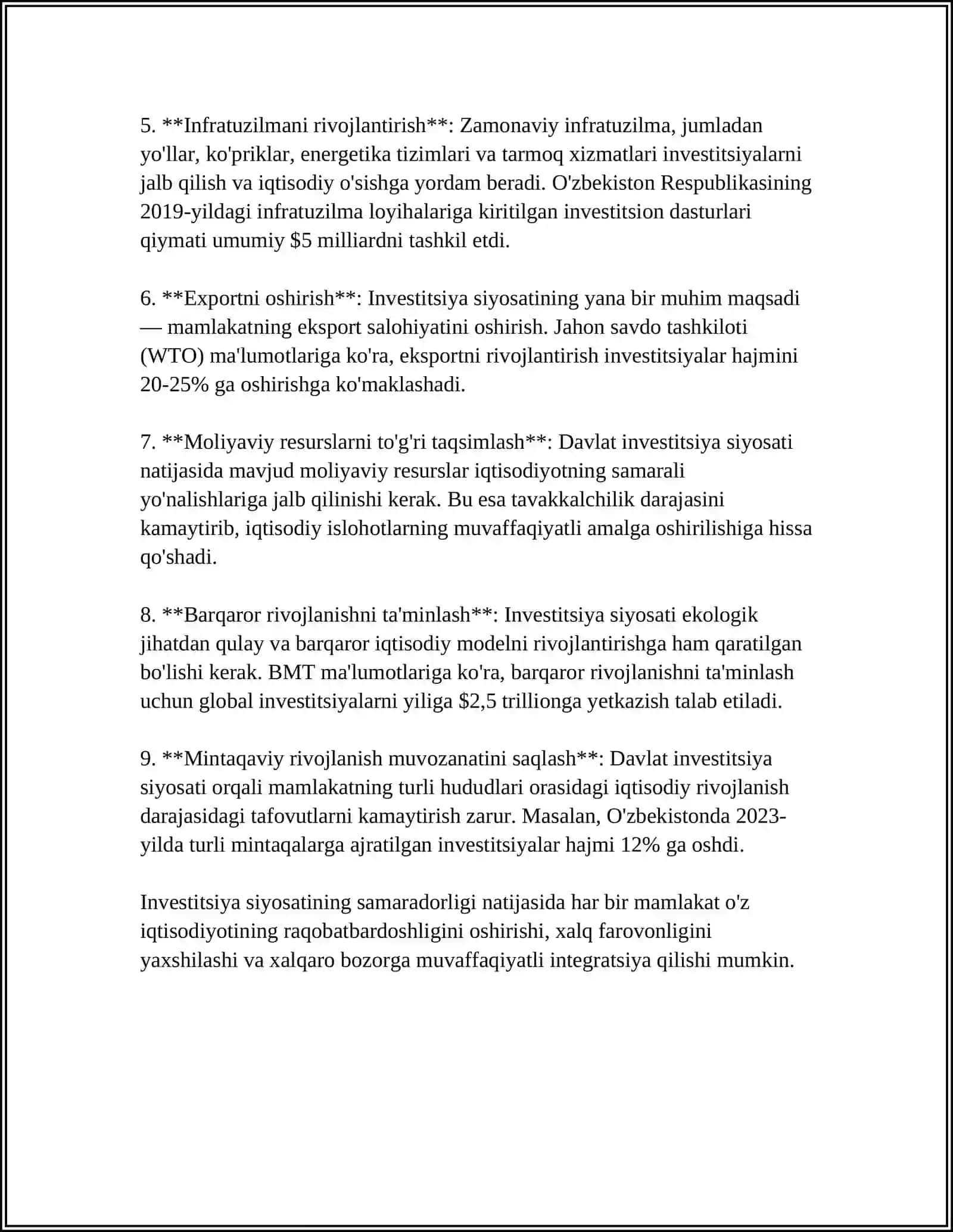 DAVLATNING INVESTITSIYA SIYOSATI 4