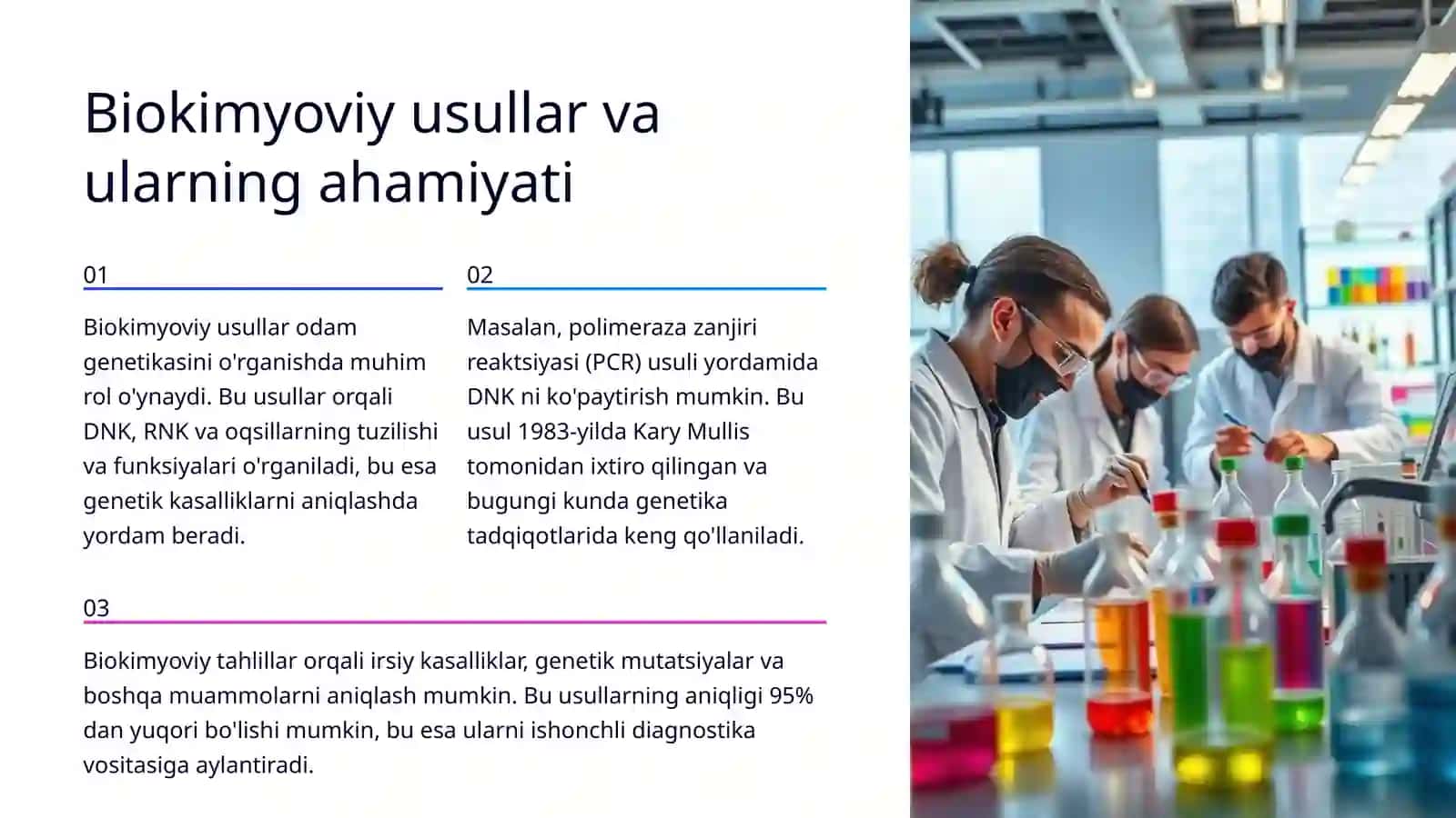 Odam genetikasini õrganish usullari: biokimyoviy usullar parentral diagnostika 4
