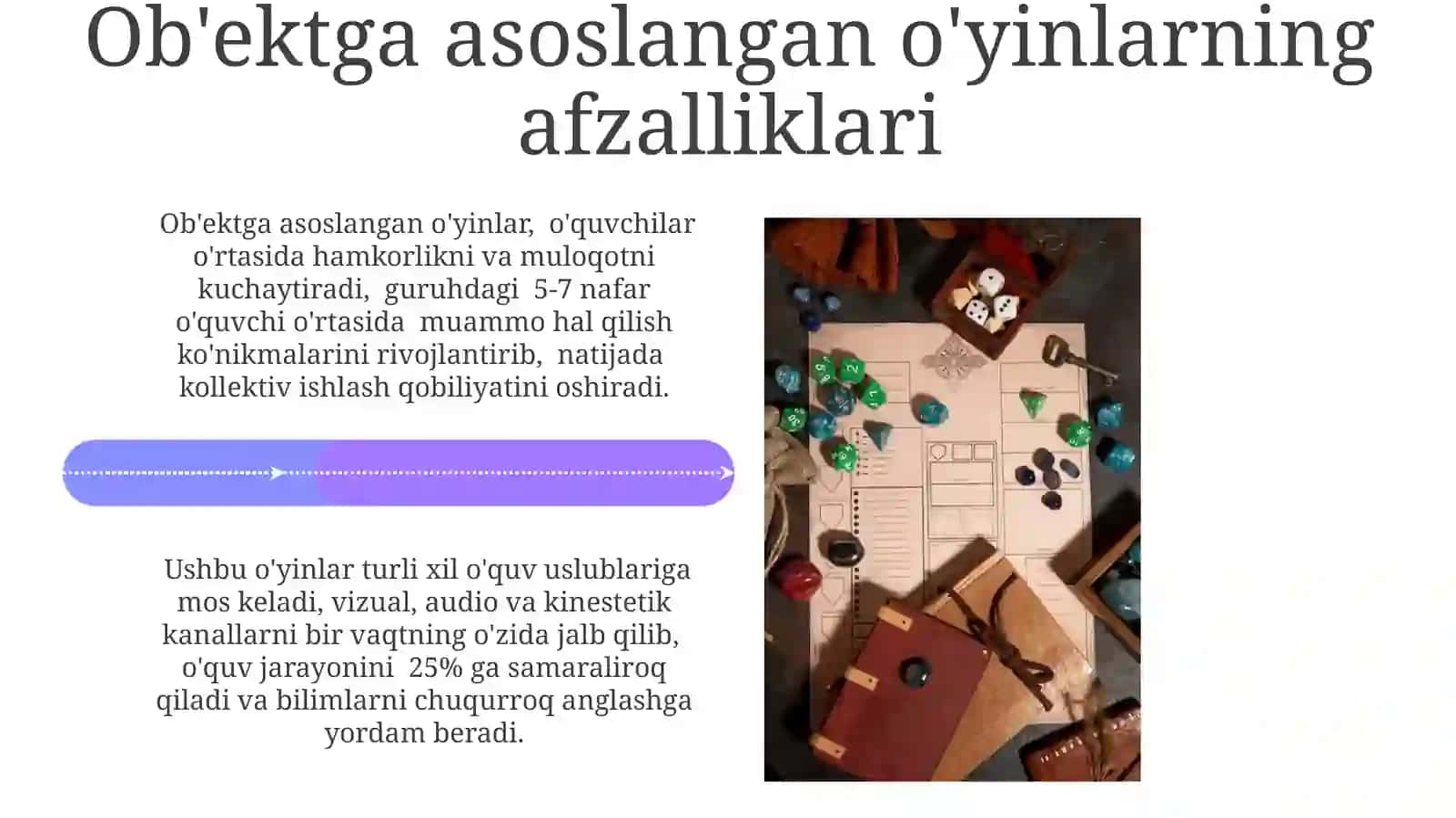 Tarix oʻqtishda pridmetli oʻyin metodllaridan foydalanish 4