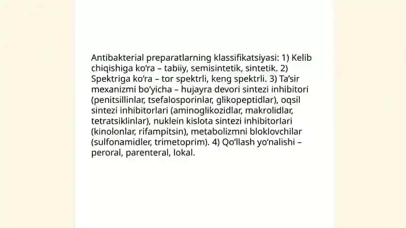 Antibakterial dori vositalari 4