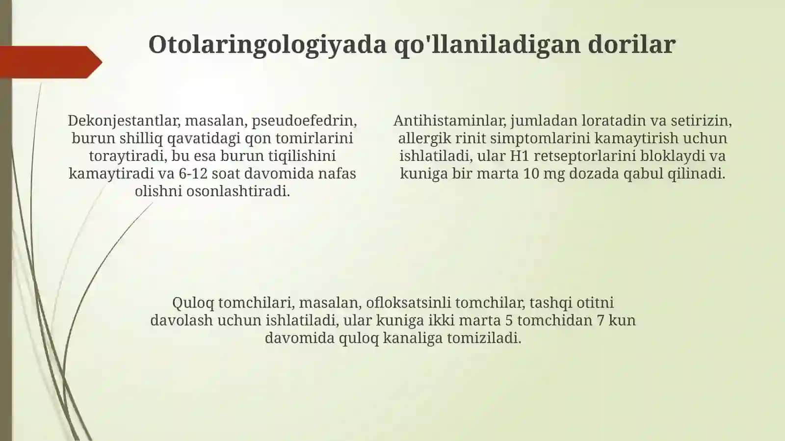 Oftalmologiyavaotorinolaringologiyadaqoʻllaniladiganpreparatlar 4
