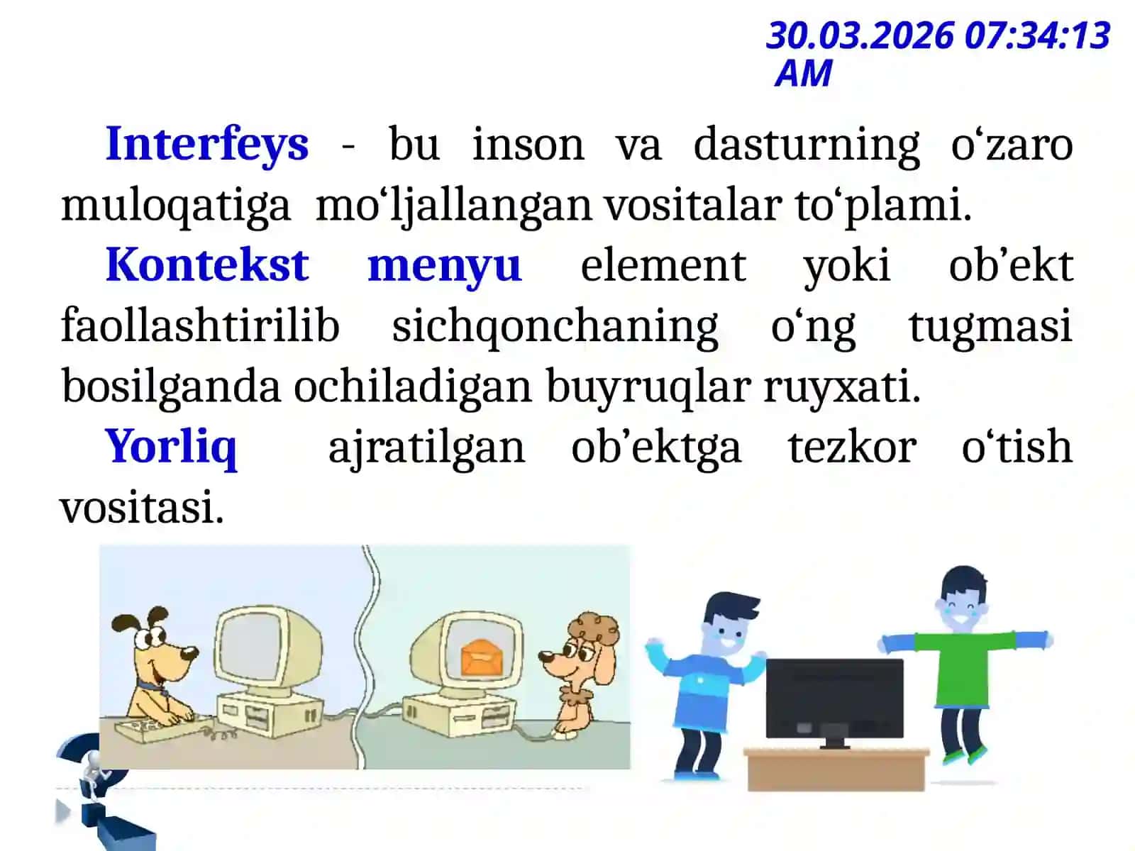 MATNLI AXBOROTLARNI QAYTA ISHLASH TEXNOLOGIYALARI 4