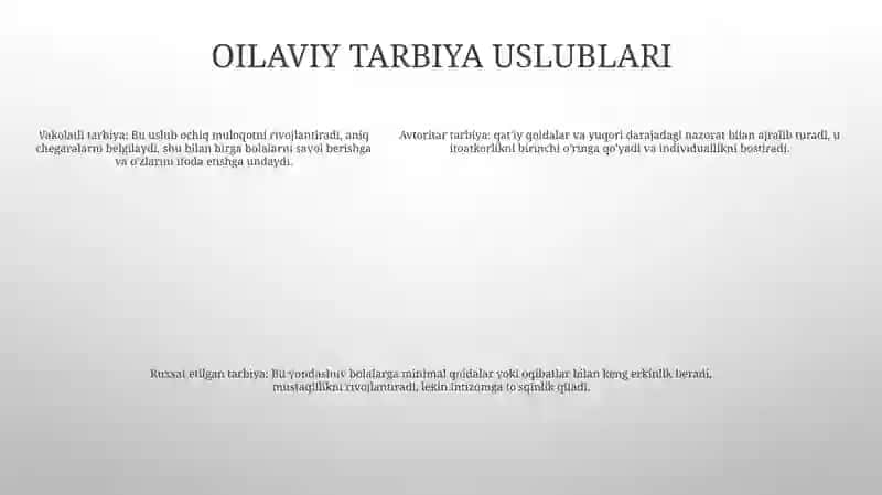 Nikoh Va Oila Haqidagi Tasavvurlar. Oilaviy Tarbiya Uslublari. Samariddin 4