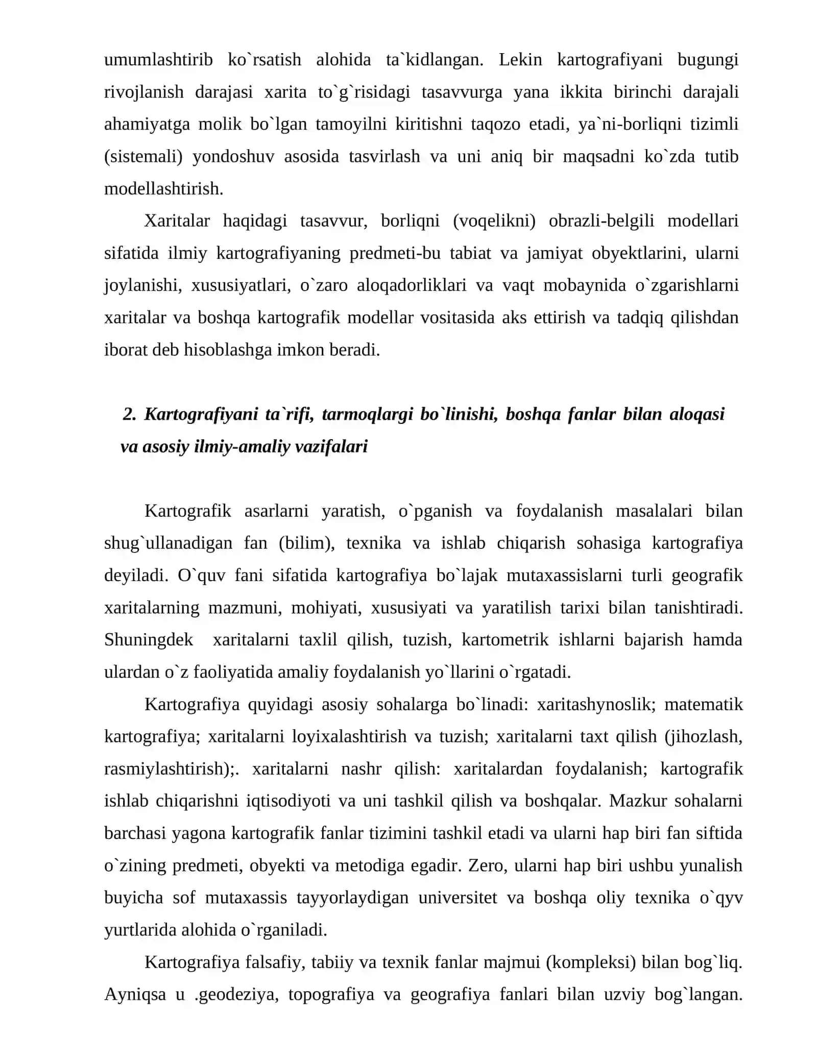 Kartografiya va geografik xaritalar 4