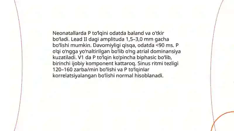 Yangi tug‘ilgan chaqaloq va bolalarda EKG ni o‘ziga xos xususiyatlari 4