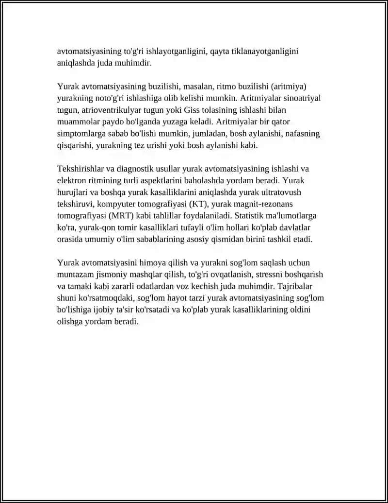 YURAK AVTOMATSIYASINING TABIATI 4