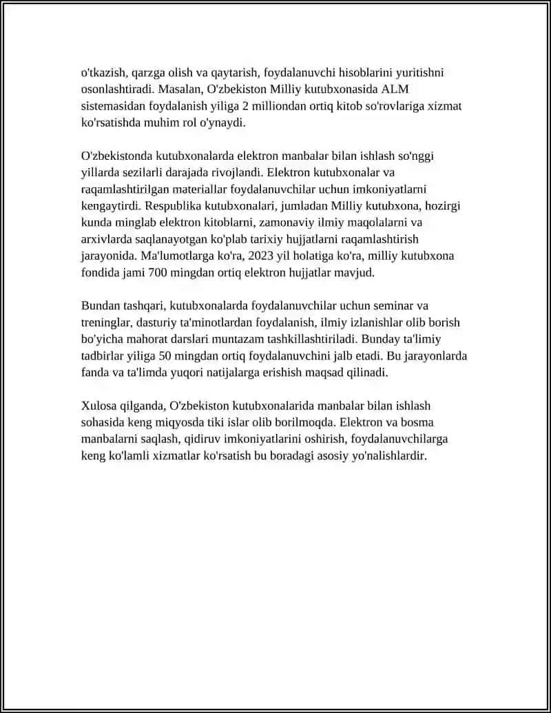 MANBALAR VA ADABIYOTLAR BILAN ISHLASH 4