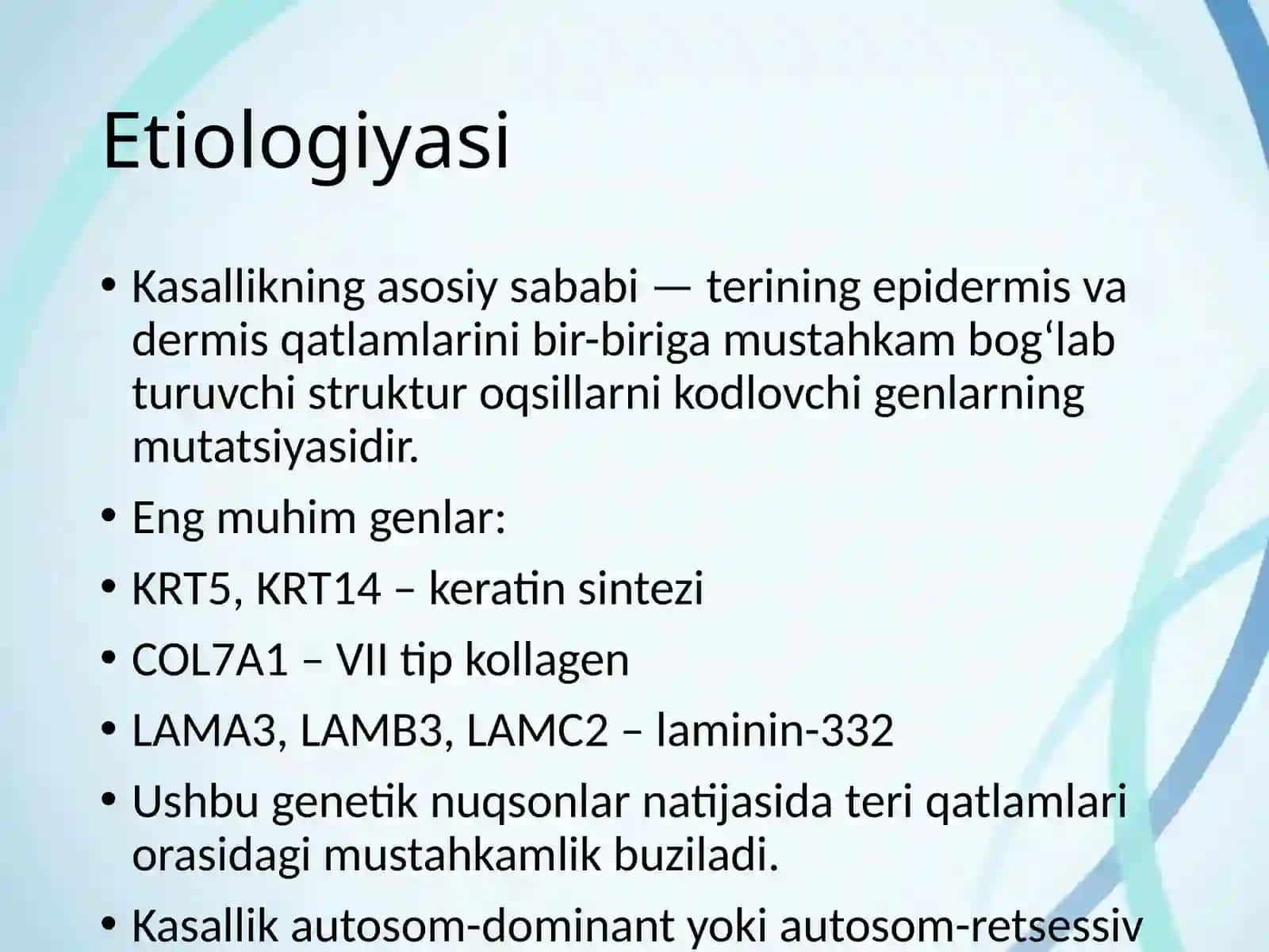 Bullyoz epidermoliz. Xeyli- Xeyli kasalligi 4